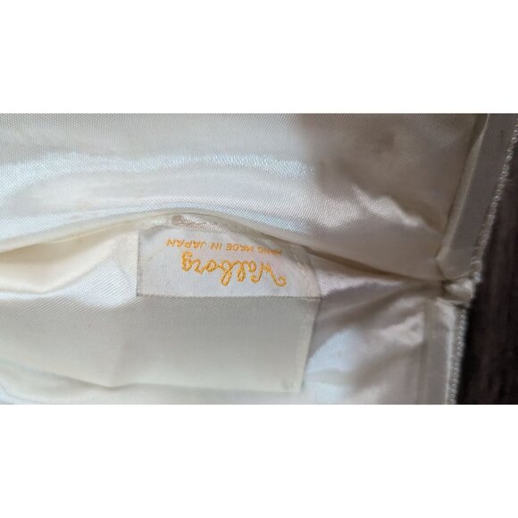 Vintage Walborg Beaded cream Evening Bag Purse Made In Japan Gold Chain strap - Picture 6 of 8